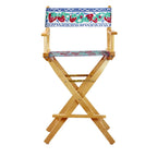30 Sedia da Regista con Telaio Naturale - Strawberry Park - 23L x 19P x 45.5A