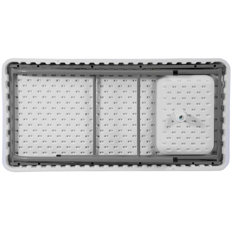 Tavolo da pulizia per pesce portatile da 4 piedi / Tavolo da campeggio esterno con lavello