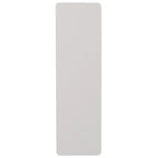 Tavolo da addestramento pieghevole rettangolare 18"L x 60"P in plastica granito bianca
