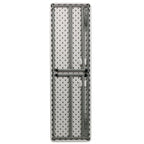 Tavolo da addestramento pieghevole rettangolare 18"L x 60"P in plastica granito bianca