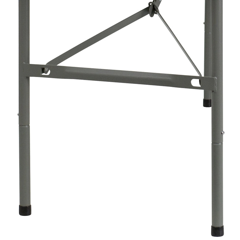 Tavolo pieghevole in plastica bianco granito a due ante 30W x 60L - Tavolo per banchetti