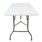 Tavolo pieghevole in plastica bianco da 180 cm