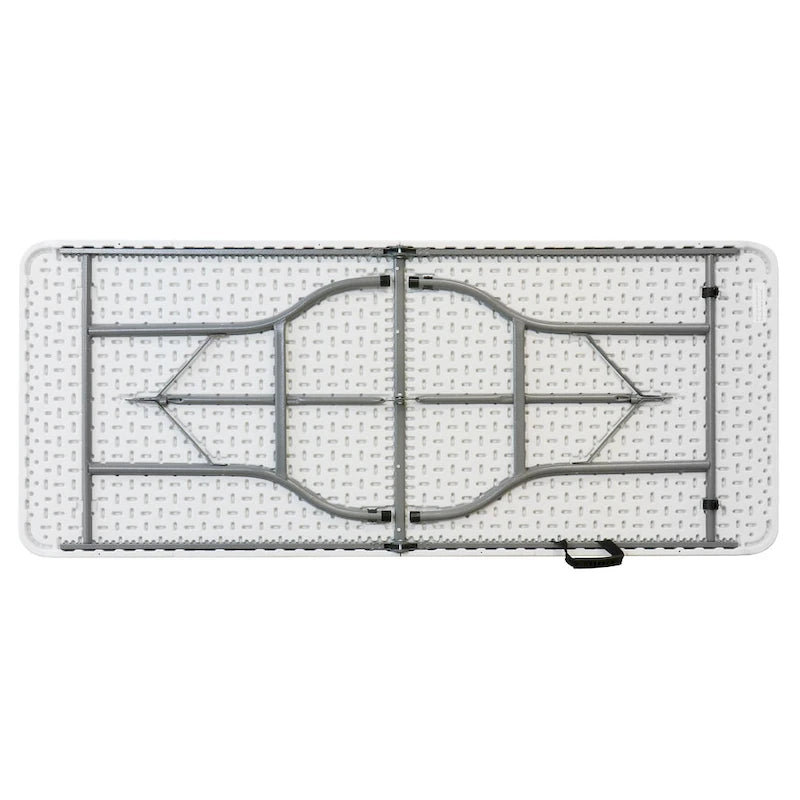 Tavolo pieghevole in plastica bianco da 180 cm
