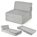 Sedia Pieghevole a Tre Ante Trasformabile in Letto - 75 x 28 x 6