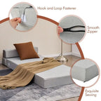 Sedia Pieghevole a Tre Ante Trasformabile in Letto - 75 x 28 x 6