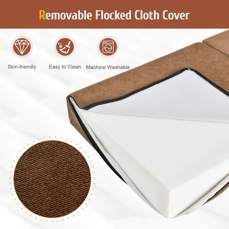Sedia Pieghevole a Tre Ante Trasformabile in Letto - 75 x 28 x 6