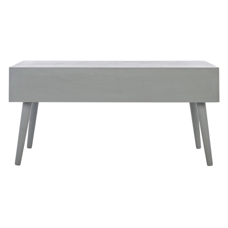 Tavolino da caffè a 2 cassetti Mid-Century - 37,8 L x 19 P x 17,8 H - 38Lx19Px18A