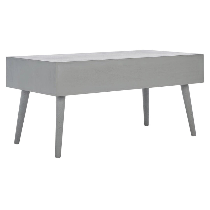 Tavolino da caffè a 2 cassetti Mid-Century - 37,8 L x 19 P x 17,8 H - 38Lx19Px18A