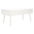 Tavolino da caffè a 2 cassetti Mid-Century - 37,8 L x 19 P x 17,8 H - 38Lx19Px18A