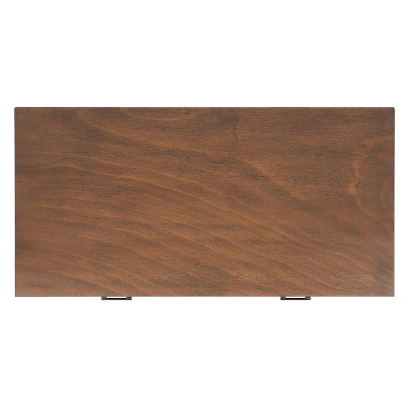 Tavolino da caffè a 2 cassetti Mid-Century - 37,8 L x 19 P x 17,8 H - 38Lx19Px18A