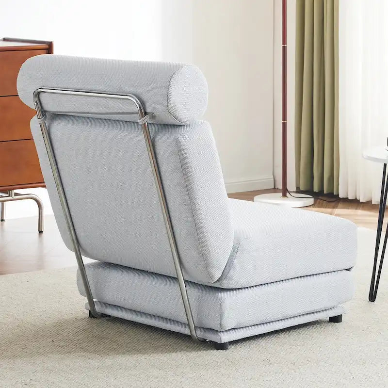 Poltrona singola, Divano letto singolo pieghevole con cuscino, Divano letto pieghevole portatile, Poltrona relax, Facile da riporre