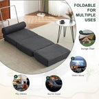Poltrona singola, Divano letto singolo pieghevole con cuscino, Divano letto pieghevole portatile, Poltrona relax, Facile da riporre