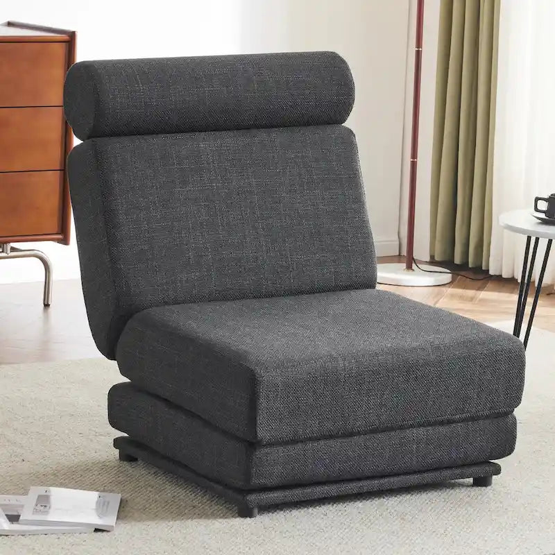 Poltrona singola, Divano letto singolo pieghevole con cuscino, Divano letto pieghevole portatile, Poltrona relax, Facile da riporre