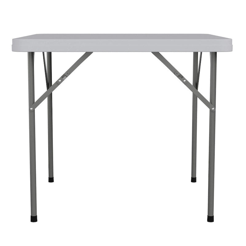 Tavolo Pieghevole Quadrato in Plastica da 87 cm - Tavolo Pieghevole per Eventi - 87P x 87L x 75A