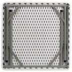 Tavolo Pieghevole Quadrato in Plastica da 87 cm - Tavolo Pieghevole per Eventi - 87P x 87L x 75A