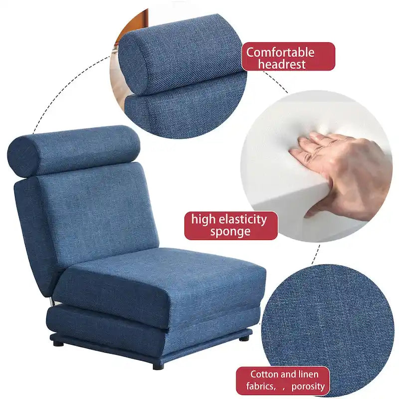 Poltrona Letto Singolo Pieghevole con Cuscino