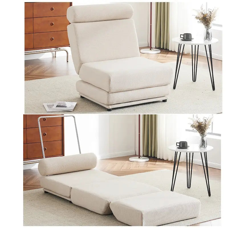 Poltrona Letto Singolo Pieghevole con Cuscino