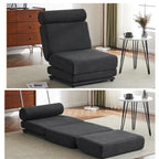 Poltrona Letto Singolo Pieghevole con Cuscino