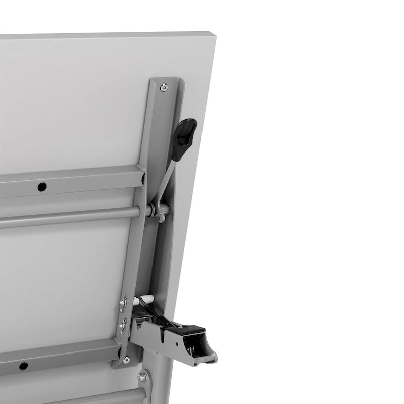 Tavolo da formazione con ribaltamento commerciale a incastro con struttura in acciaio e gambe a Y - 23.5L x 60P x 30H