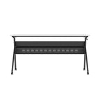 Tavolo da formazione con ribaltamento commerciale a incastro con struttura in acciaio e gambe a Y - 23.5L x 60P x 30H