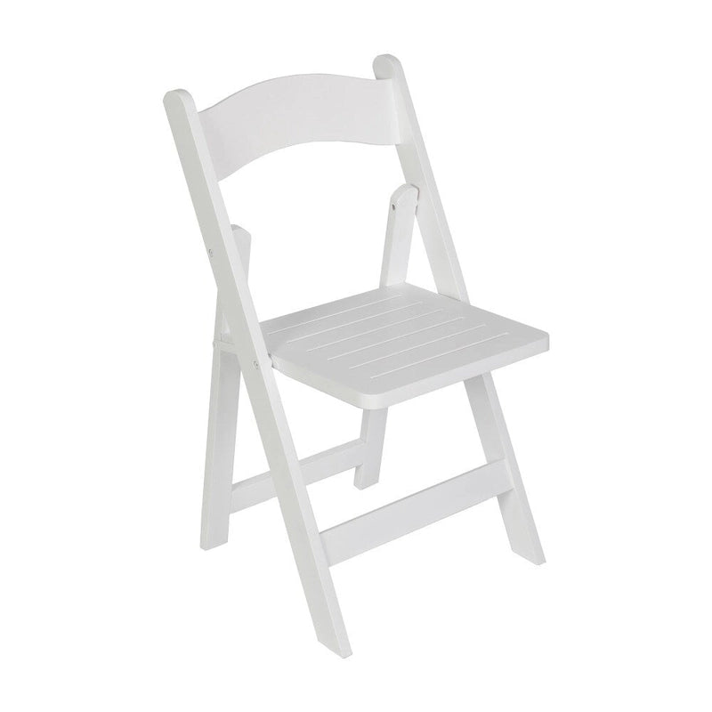 Sedia Pieghevole Portatile da Pranzo in Legno Massello di Qualità Commerciale - 44,5 L x 45,7 P x 79,4 H cm