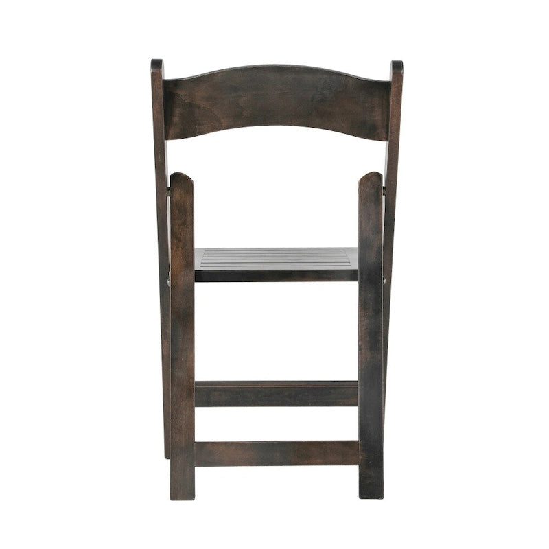 Sedia Pieghevole Portatile da Pranzo in Legno Massello di Qualità Commerciale - 44,5 L x 45,7 P x 79,4 H cm