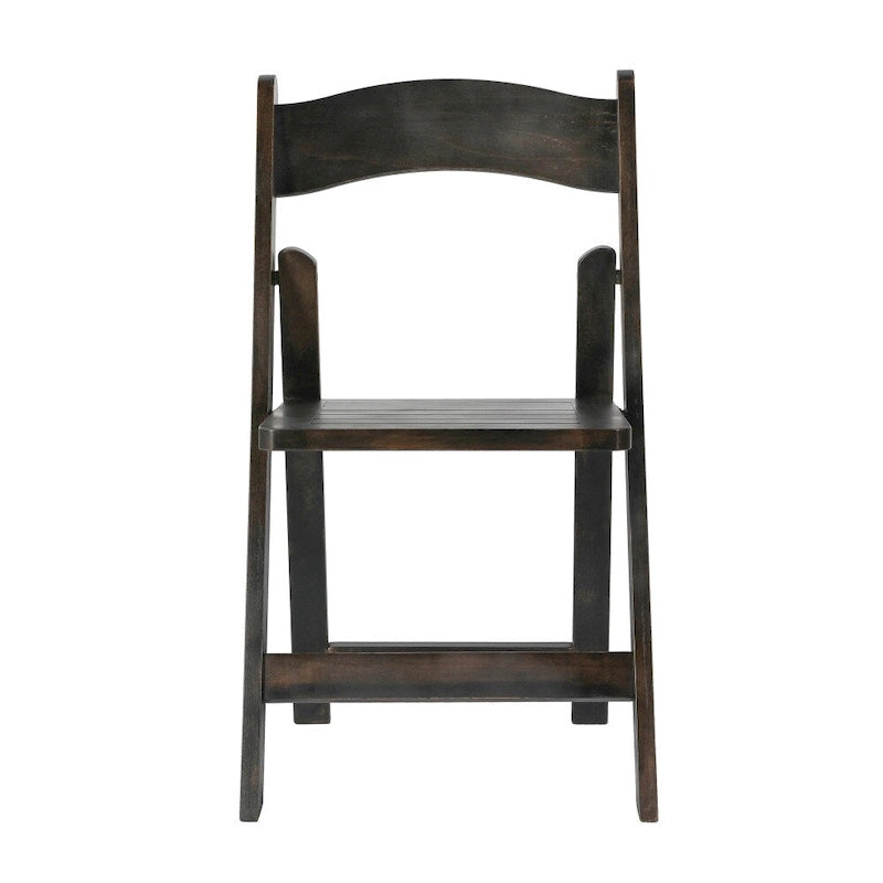 Sedia Pieghevole Portatile da Pranzo in Legno Massello di Qualità Commerciale - 44,5 L x 45,7 P x 79,4 H cm