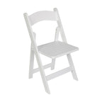 Sedia Pieghevole Portatile da Pranzo in Legno Massello di Qualità Commerciale - 44,5 L x 45,7 P x 79,4 H cm