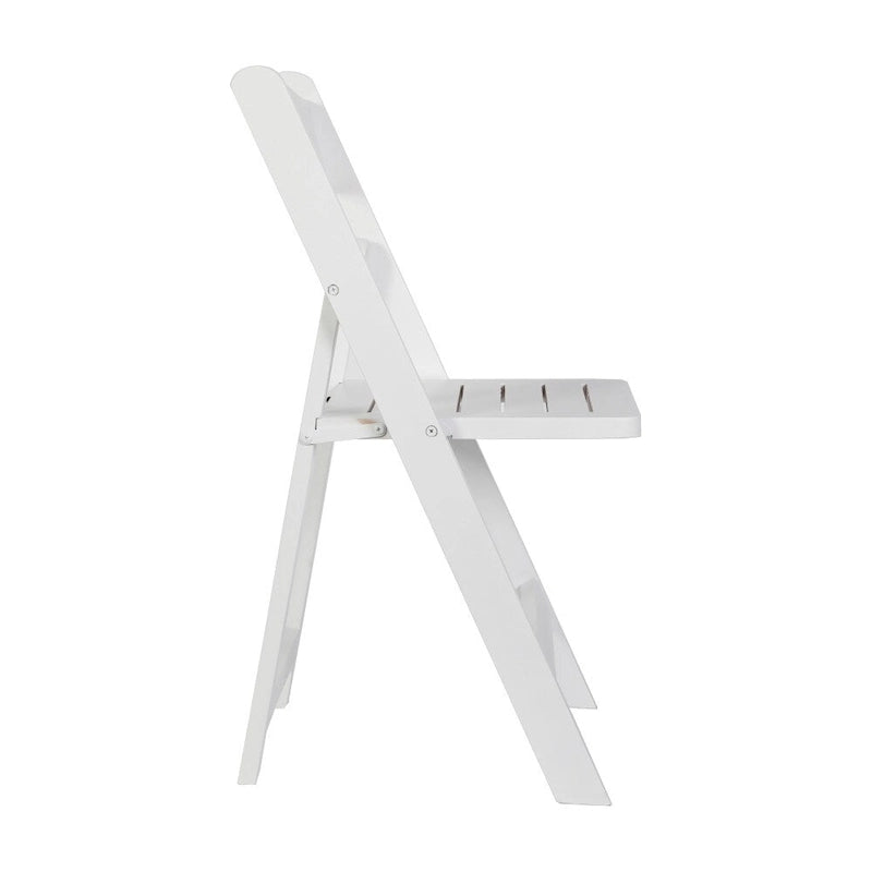 Sedia Pieghevole Portatile da Pranzo in Legno Massello di Qualità Commerciale - 44,5 L x 45,7 P x 79,4 H cm