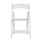 Sedia Pieghevole Portatile da Pranzo in Legno Massello di Qualità Commerciale - 44,5 L x 45,7 P x 79,4 H cm