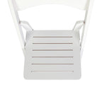 Sedia Pieghevole Portatile da Pranzo in Legno Massello di Qualità Commerciale - 44,5 L x 45,7 P x 79,4 H cm