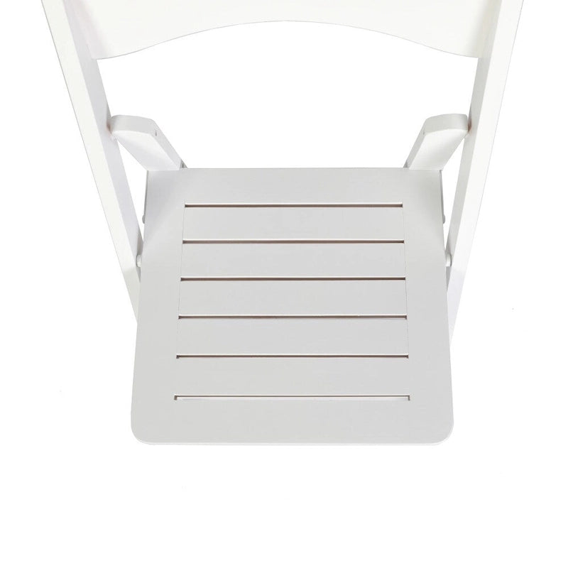 Sedia Pieghevole Portatile da Pranzo in Legno Massello di Qualità Commerciale - 44,5 L x 45,7 P x 79,4 H cm