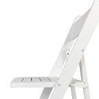 Sedia Pieghevole Portatile da Pranzo in Legno Massello di Qualità Commerciale - 44,5 L x 45,7 P x 79,4 H cm
